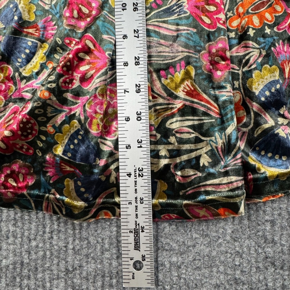 Natural Life Dress Womens L Velvet Floral Empire Waist Fairy Grunge Boho Artsy - Picture 10 of 10
